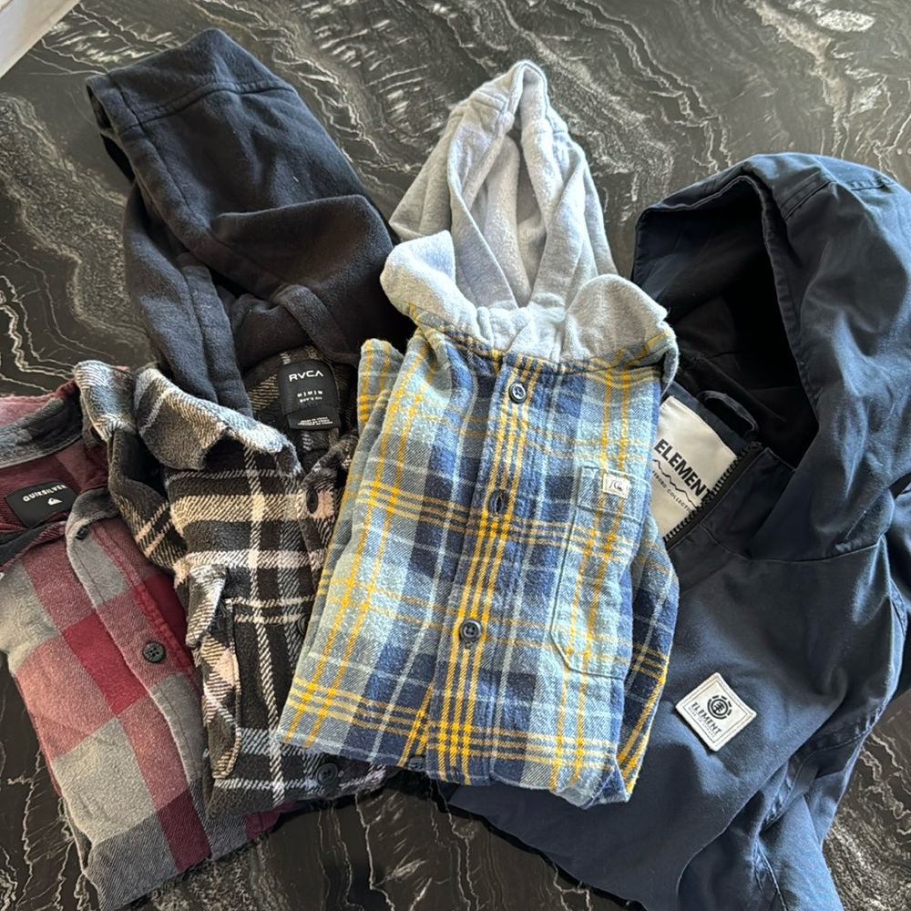 Bundle of Boys surf brand jackets